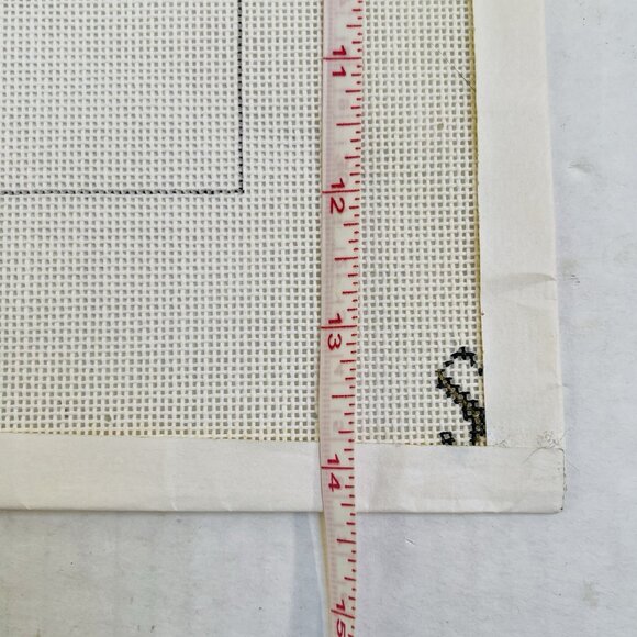 Hand Painted Needlepoint Canvas Halloween Spider Witch Unfinished Work Project - Picture 4 of 4